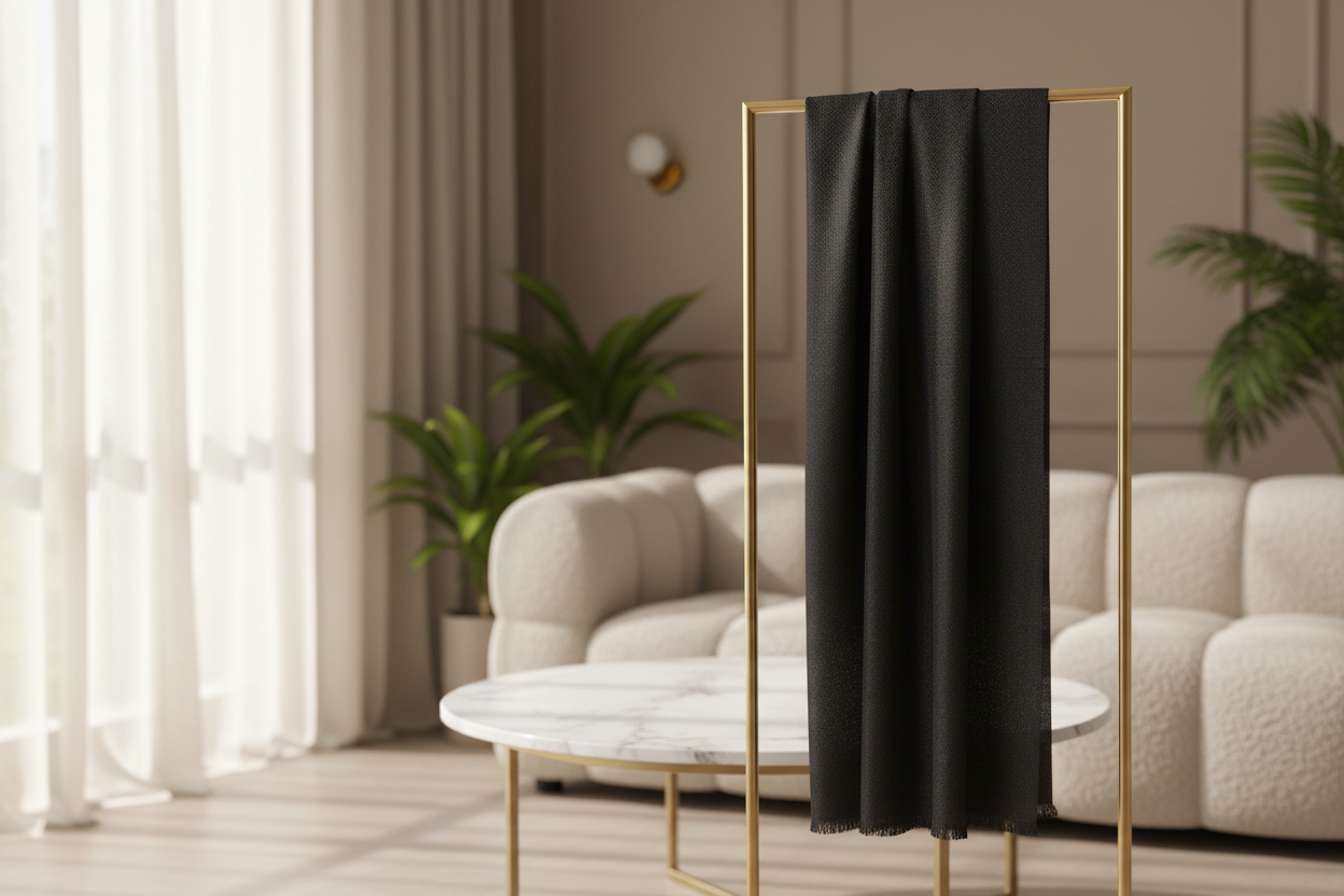 Noir Veil — Modal Silk Soft Drape Stole