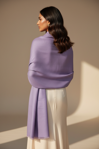 Lilac Whisper — Modal Silk Soft Drape Stole