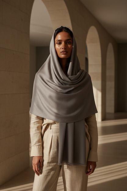 Taupe Grace — Modal Silk Soft Drape Stole