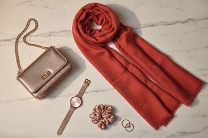 Autumn Flame — Modal Silk Soft Drape Stole