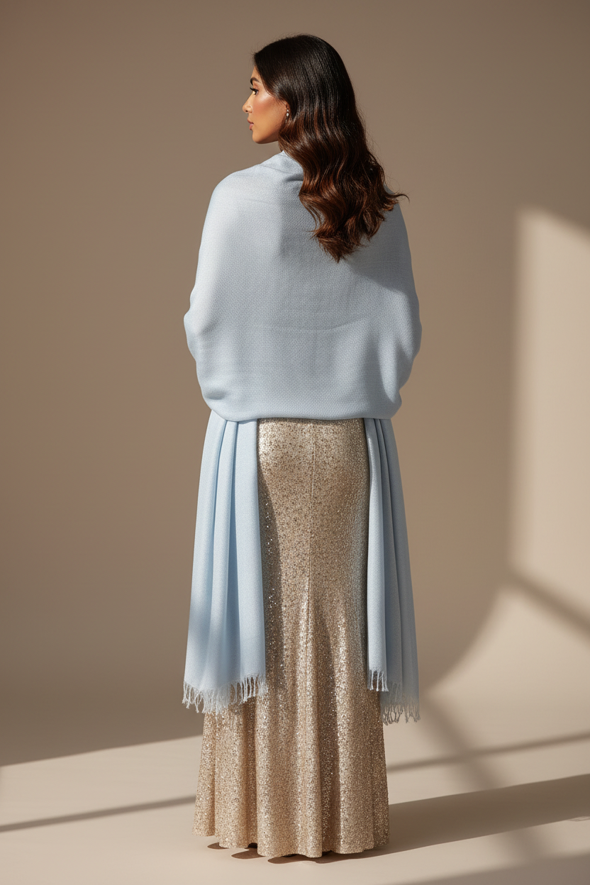 Blue Mist — Modal Silk Soft Drape Stole