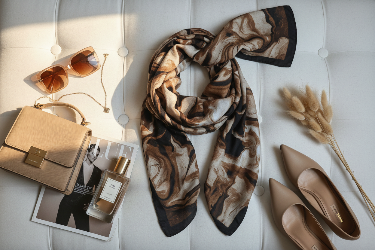 Carmel Stone - Modal Cotton Scarf