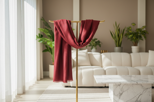 Velvet Wine— Modal Silk Soft Drape Stole