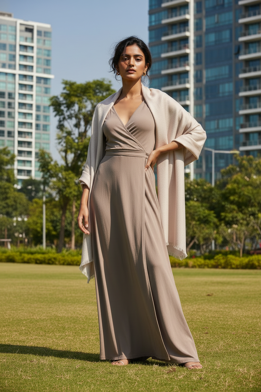 Blush Veil — Modal Silk Soft Drape Stole