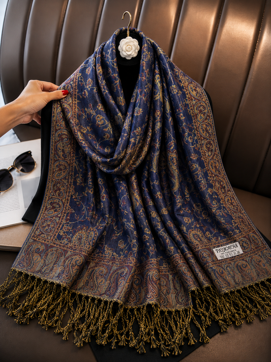Sapphire Heritage - Premium Pashmina Stole