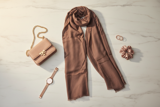 Mocha Muse — Modal Silk Soft Drape Stole