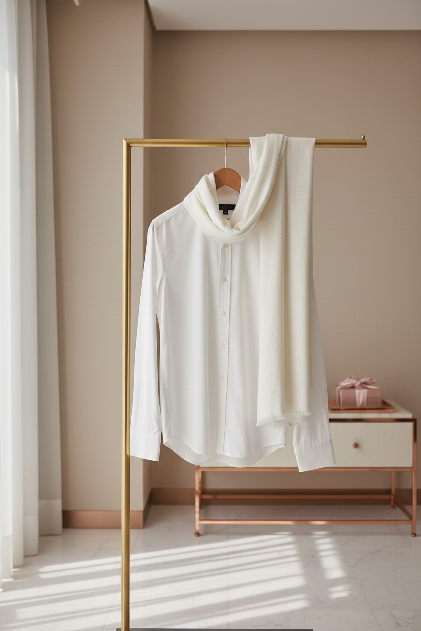 Ivory Whisper — Modal Silk Soft Drape Stole