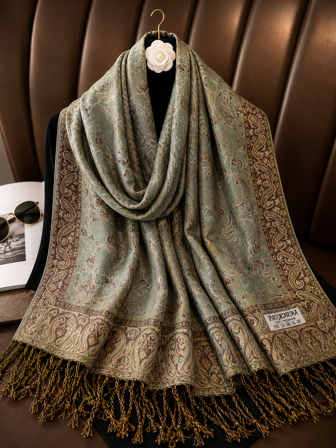 Celadon Herritage - Premium Pashmina Stole