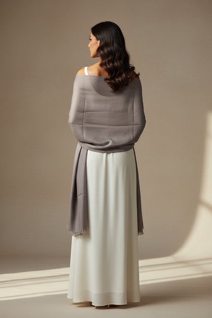 Taupe Grace — Modal Silk Soft Drape Stole