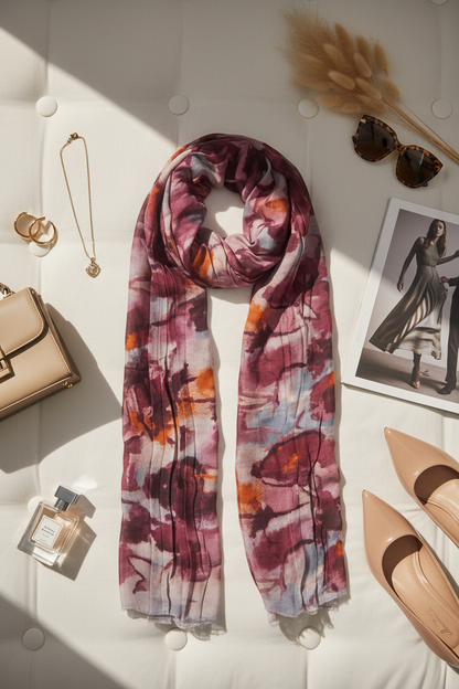 Mulberry Mist - Modal Cotton Scarf