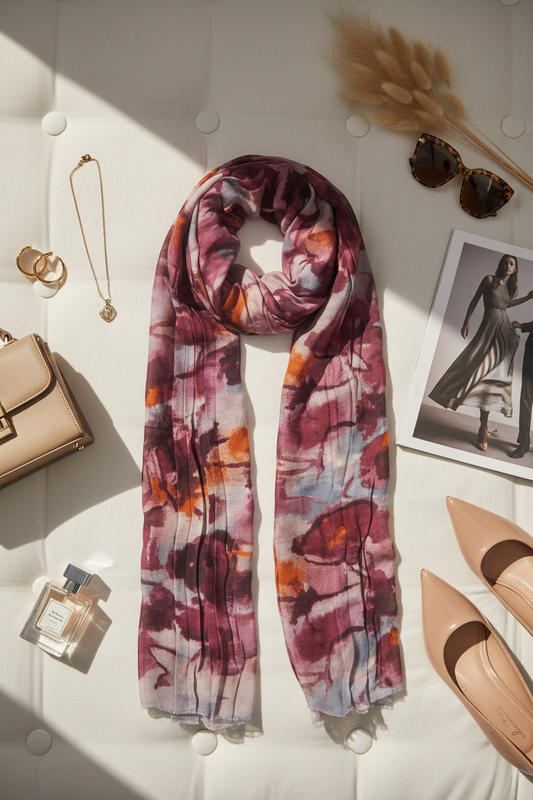 Mulberry Mist - Modal Cotton Scarf