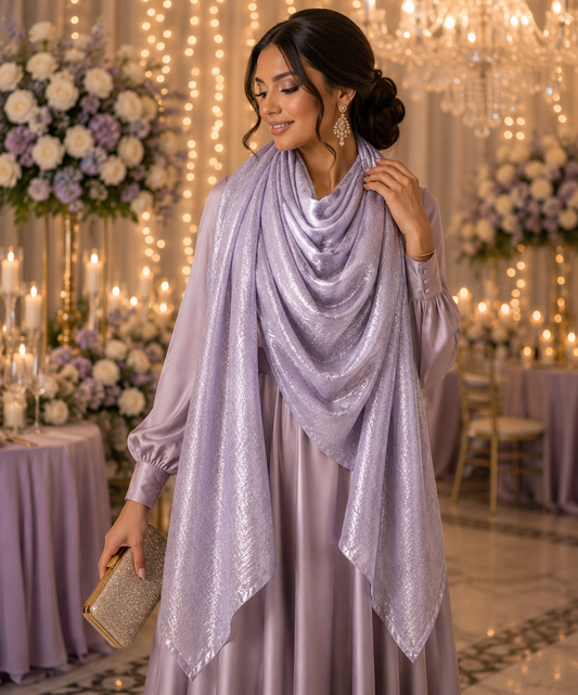 Icy Silver Velvet — Madam Polo Velvet Shimmer Scarf
