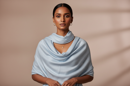 Blue Mist — Modal Silk Soft Drape Stole