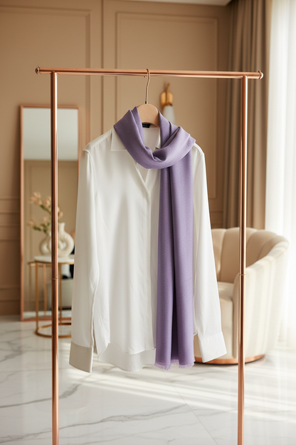 Lilac Whisper — Modal Silk Soft Drape Stole