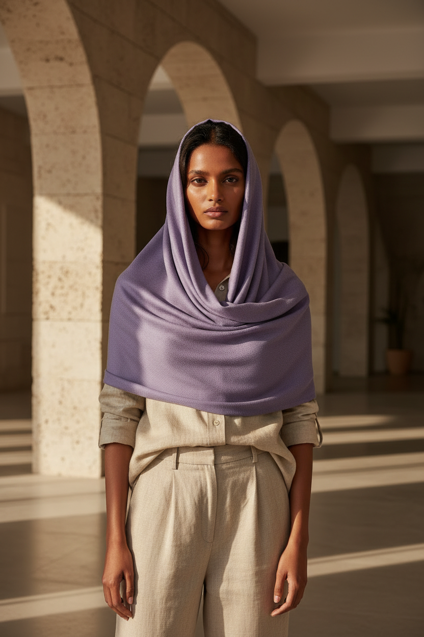 Lilac Whisper — Modal Silk Soft Drape Stole