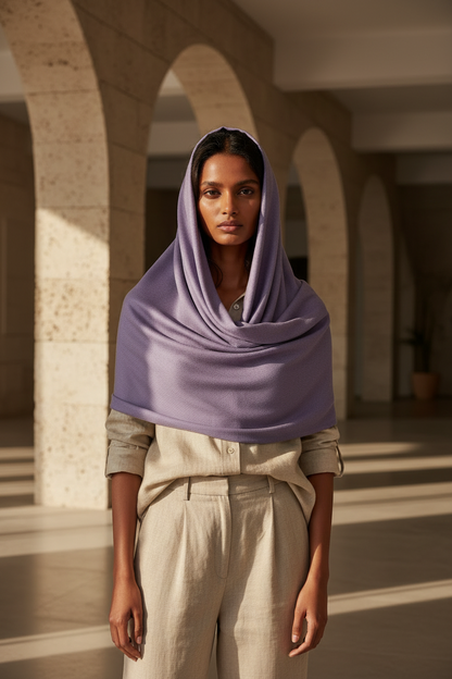 Lilac Whisper — Modal Silk Soft Drape Stole