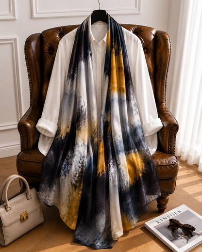 Golden Eclipse - Modal Cotton Scarf