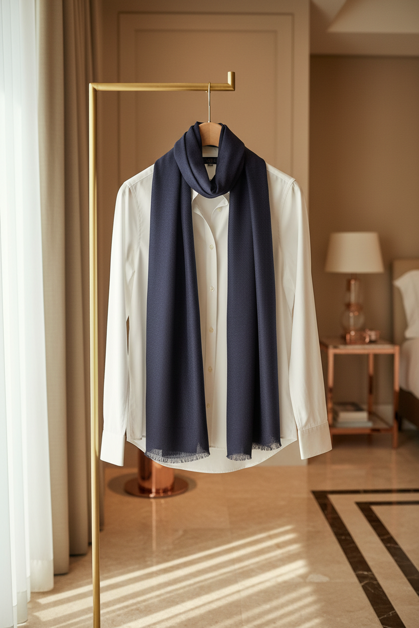 Midnight Muse —Modal Silk Soft Drape Stole