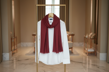 Velvet Wine— Modal Silk Soft Drape Stole