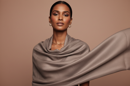 Taupe Grace — Modal Silk Soft Drape Stole
