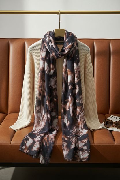 Mocha Noir - Modal Cotton Scarf
