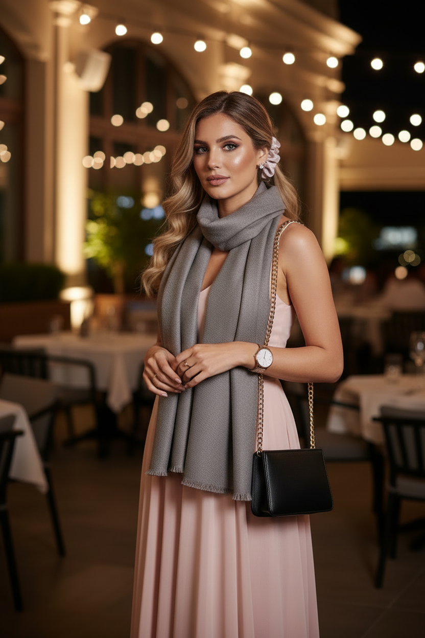 Taupe Grace — Modal Silk Soft Drape Stole