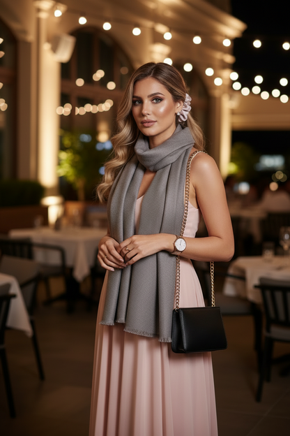 Taupe Grace — Modal Silk Soft Drape Stole