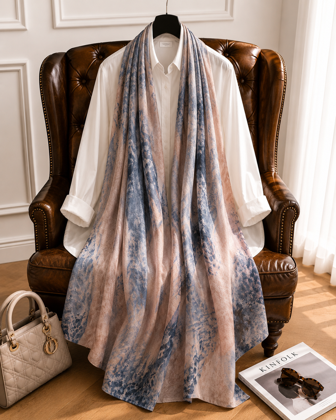 Shadow Dune - Modal Cotton Scarf
