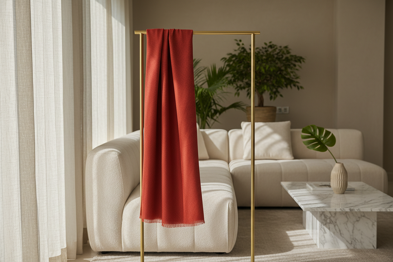 Autumn Flame — Modal Silk Soft Drape Stole