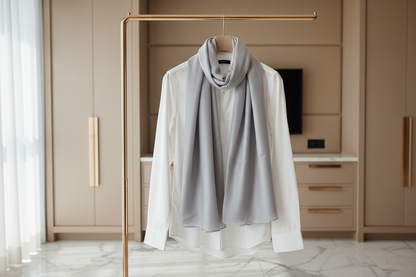 Silver Haze — Modal Silk Soft Drape Stole