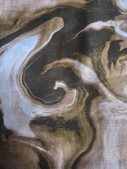 Mocha Marble Modal Cotton Scarf