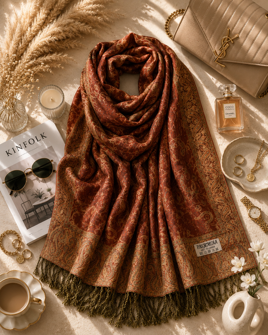 Cinnanom Heritage - Premium Pashmina Stole