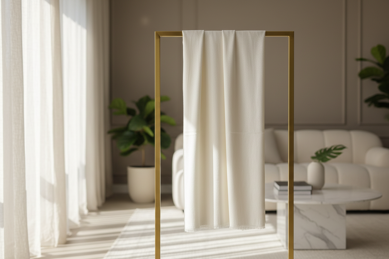 Ivory Whisper — Modal Silk Soft Drape Stole