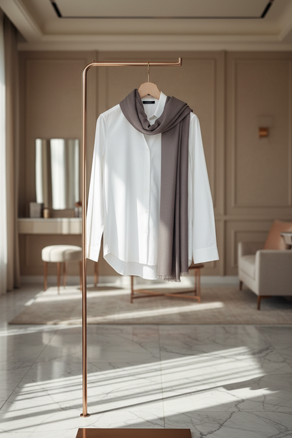 Taupe Grace — Modal Silk Soft Drape Stole