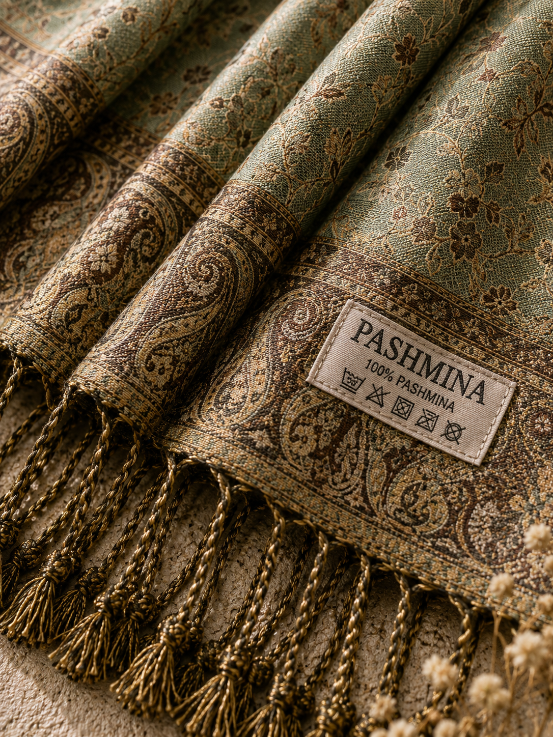 Celadon Herritage - Premium Pashmina Stole