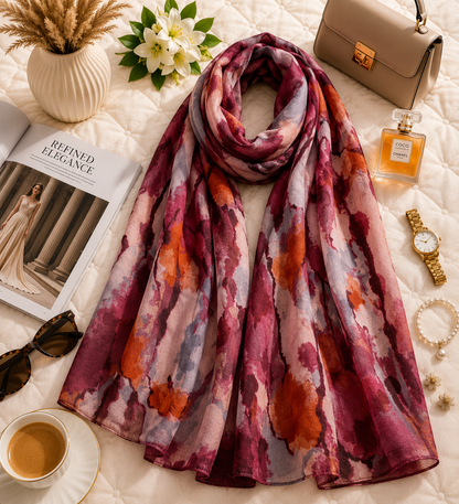 Mulberry Mist - Modal Cotton Scarf