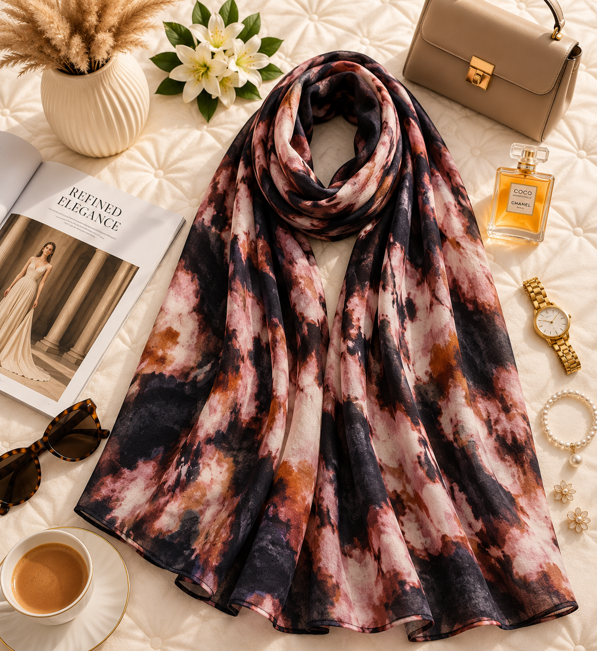 Mocha Noir - Modal Cotton Scarf