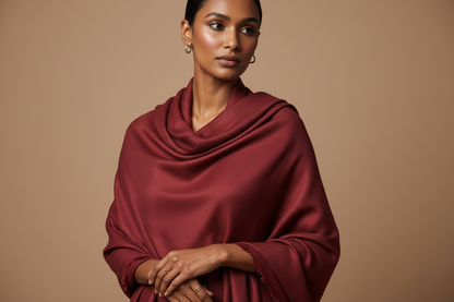 Velvet Wine— Modal Silk Soft Drape Stole