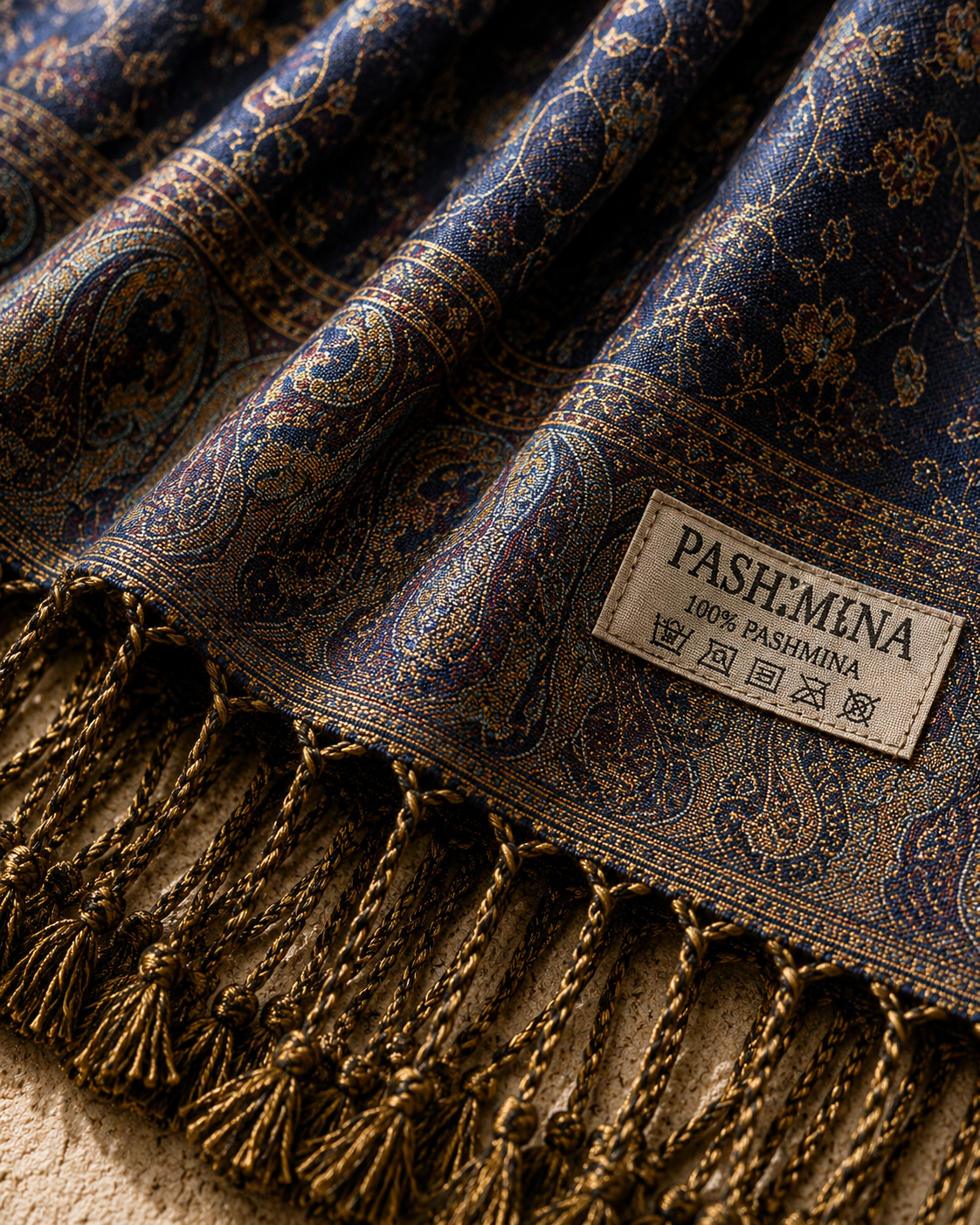 Sapphire Heritage - Premium Pashmina Stole