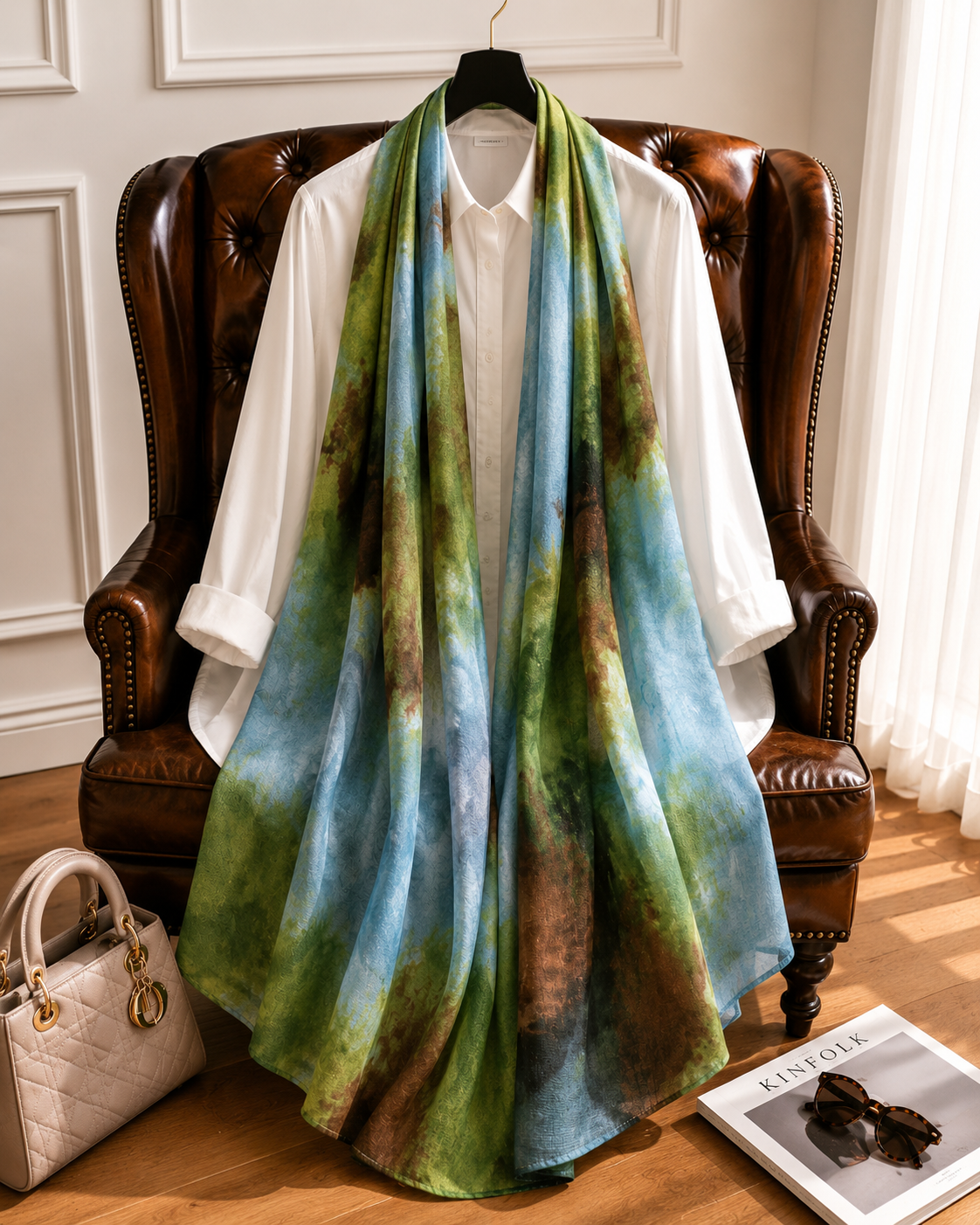 Olive Dawn - Modal Cotton Scarf