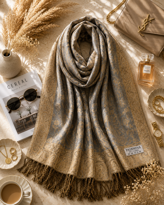Sandstone Heritage -Premium Pashmina Stole