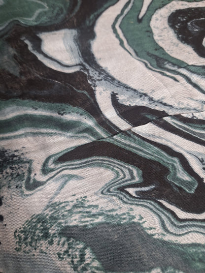 Jade Marble - Modal Cotton Scarf
