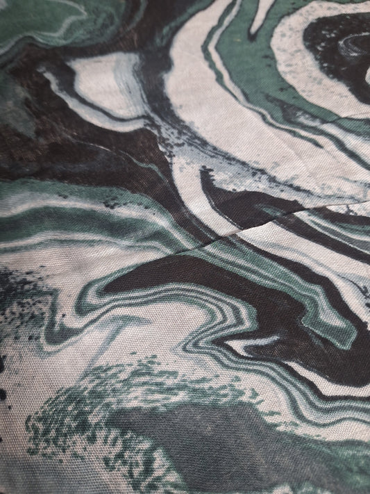 Jade Marble - Modal Cotton Scarf