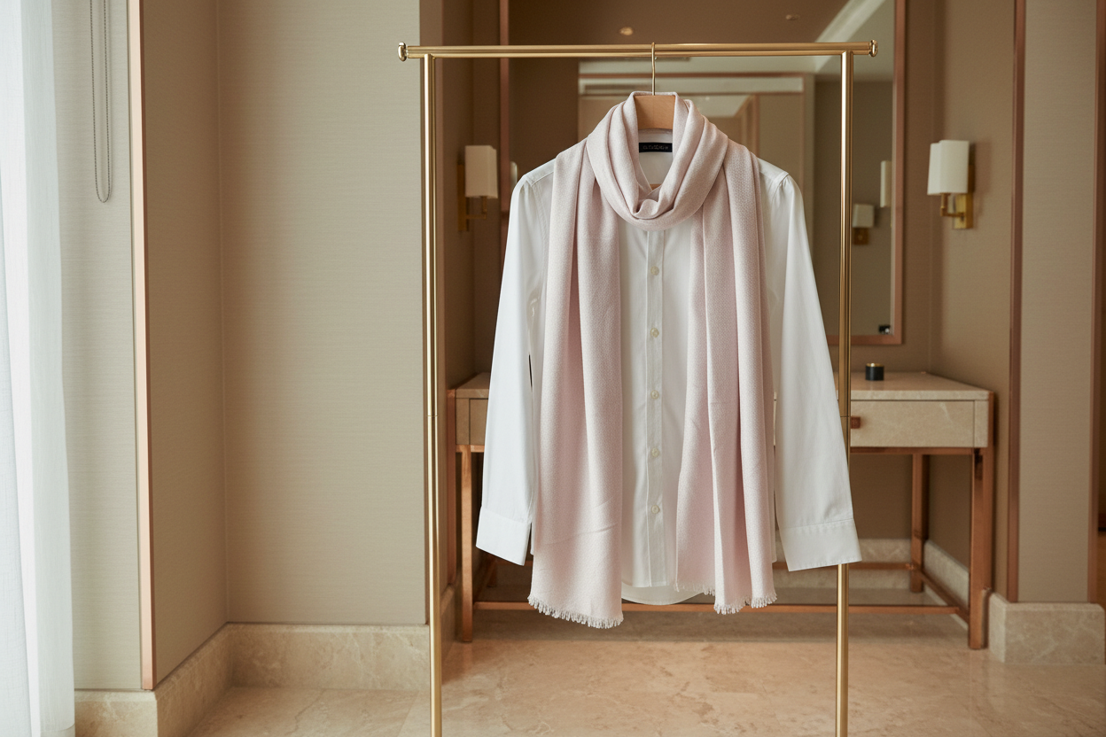 Blush Veil — Modal Silk Soft Drape Stole