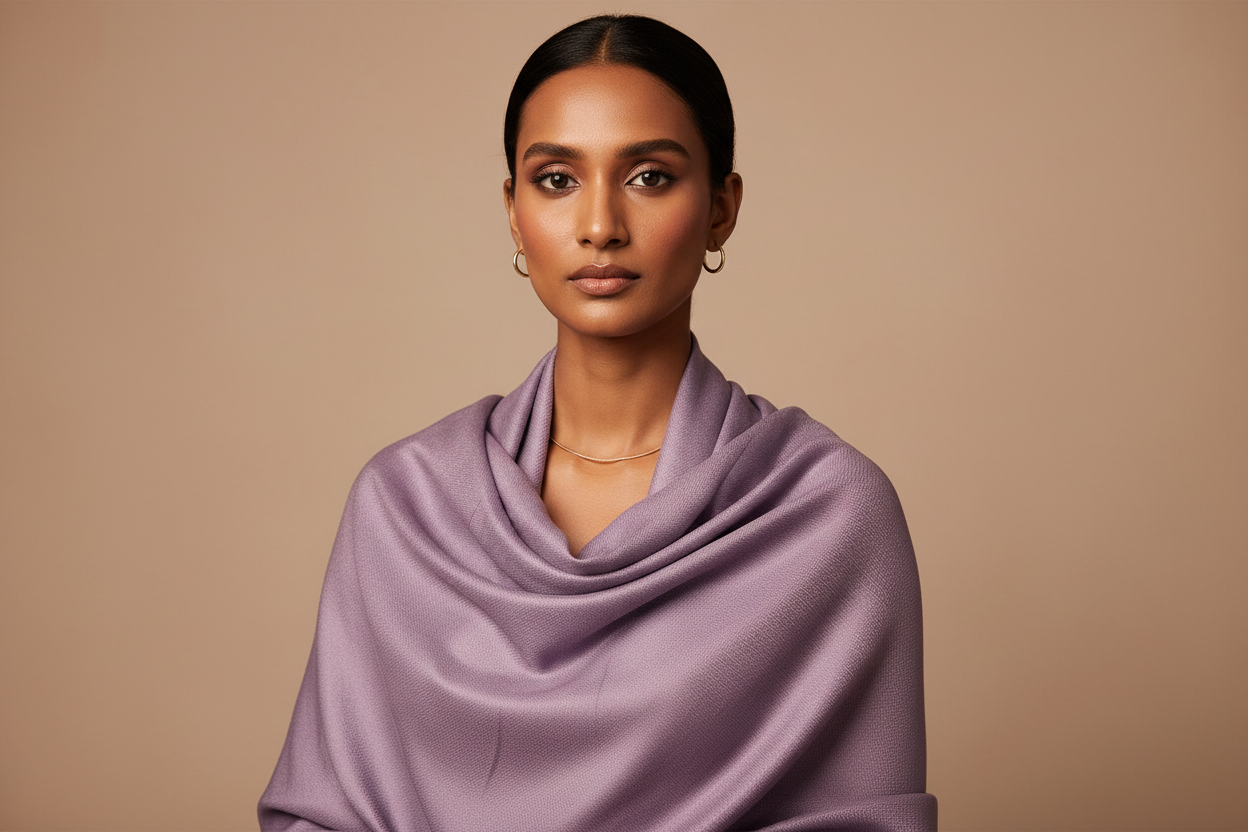 Lilac Whisper — Modal Silk Soft Drape Stole