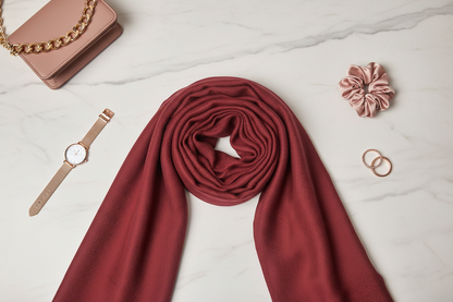 Velvet Wine— Modal Silk Soft Drape Stole