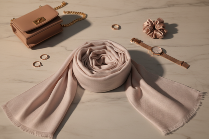 Blush Veil — Modal Silk Soft Drape Stole