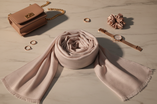 Blush Veil — Modal Silk Soft Drape Stole